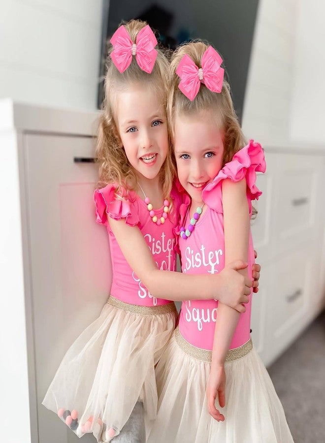 ZOLYCO 4.5-Inch Hair Bows Alligator Clips Delicate Pearl Hair Accessories for Girls, Toddler, Kids and Women Daily Dress Up Birthday Wedding Christmas Occasions- Set of 2 - Image 2